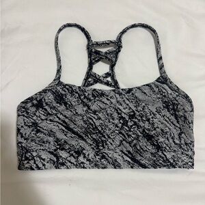 Target Black and Gray Patterned Sports Bra